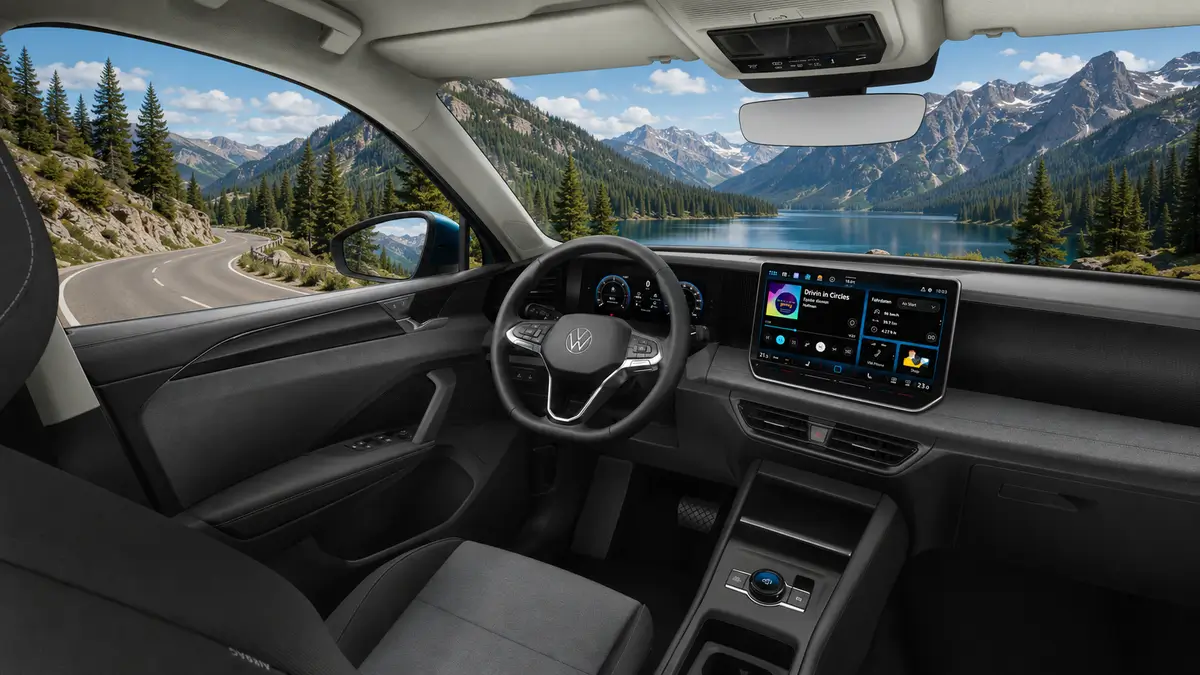 VW Tiguan – SUV na prenájom v Trnave - interiér