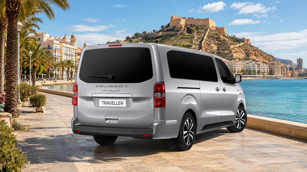 Peugeot Traveler – na prenájom v Alicante - zozadu