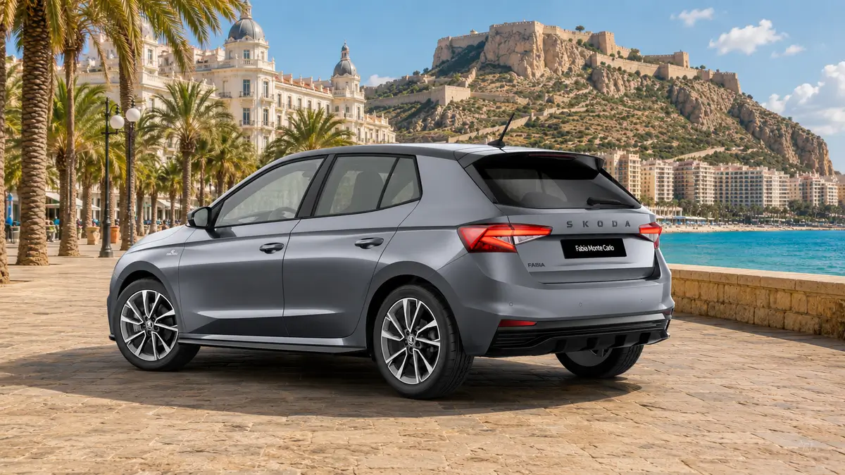 Skoda Fabia Monte Carlo – en alquiler en Alicante – vista trasera