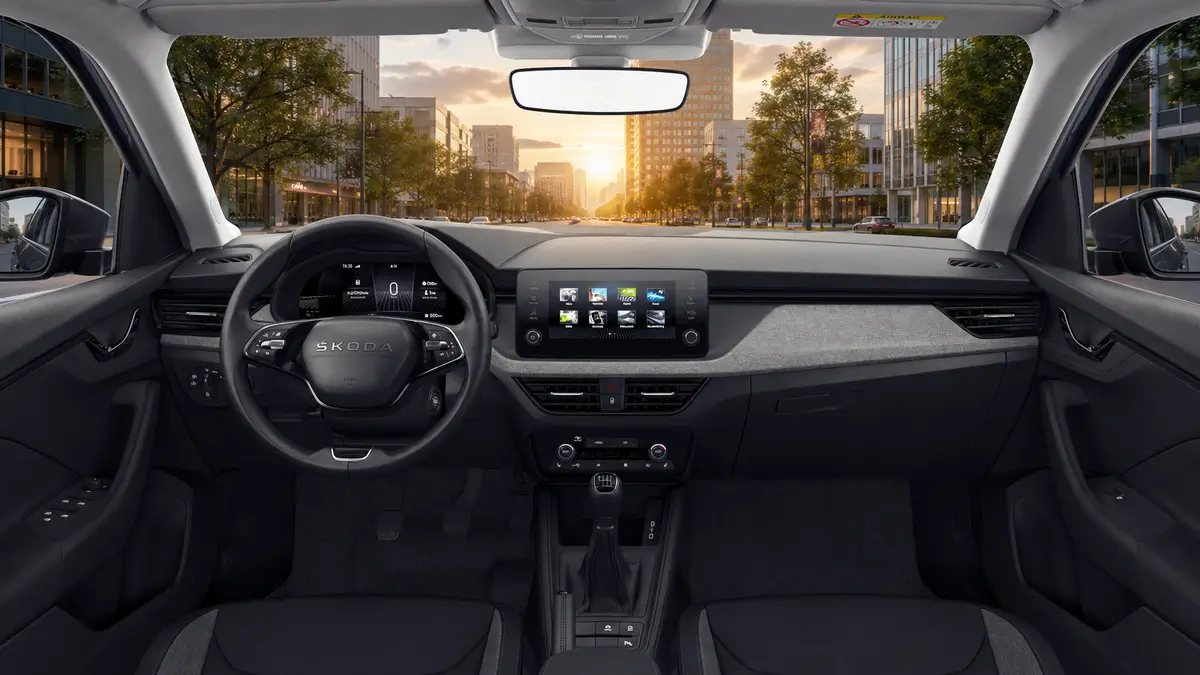Škoda Scala – na prenájom v Trnave - sivá - interiér
