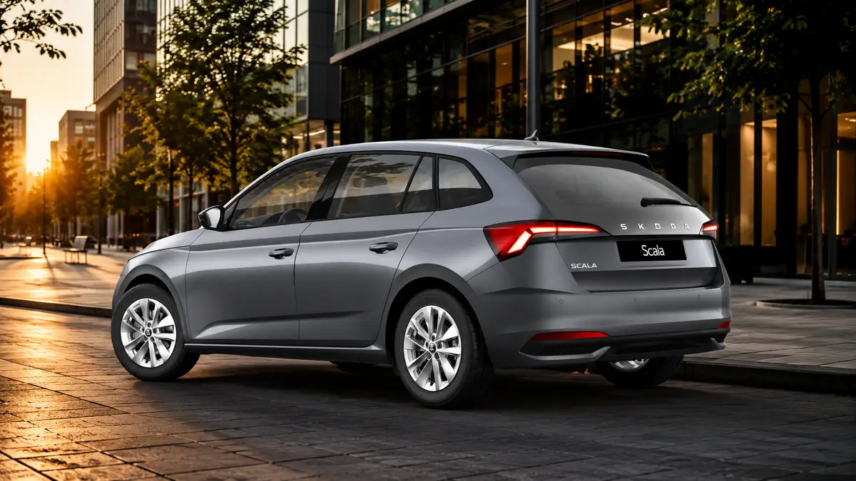Škoda Scala – na prenájom v Trnave - sivá - zo zadu